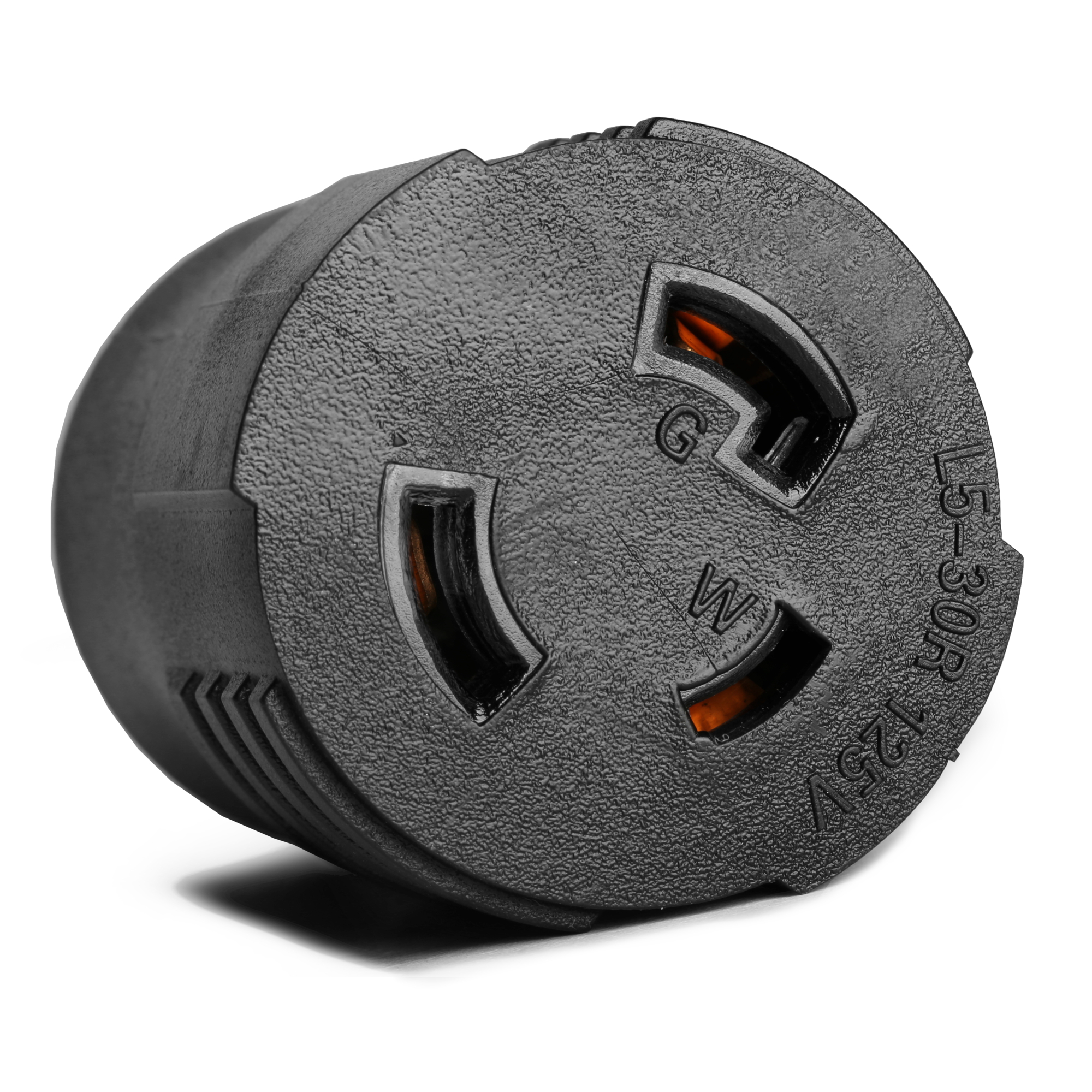 WEN RV Plug to NEMA L5-30R Twist-Lock Outlet Adapter - 30 Amps, Non-Slip Grooves, Model# GNA530